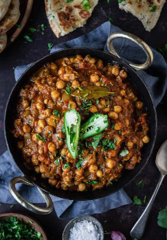 Spiced chickpea curry